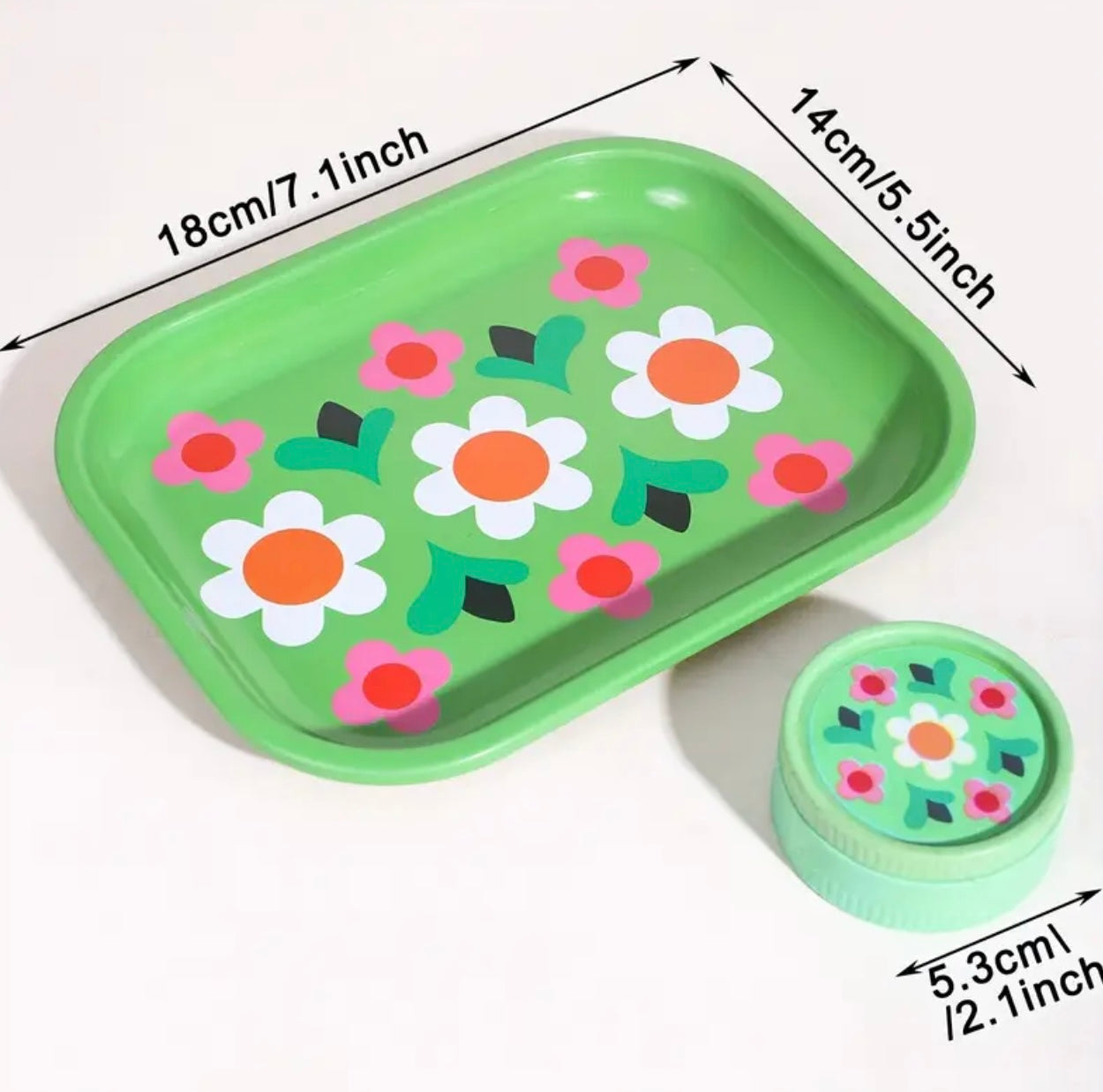 Flowers Tray And Grinder Set image 1