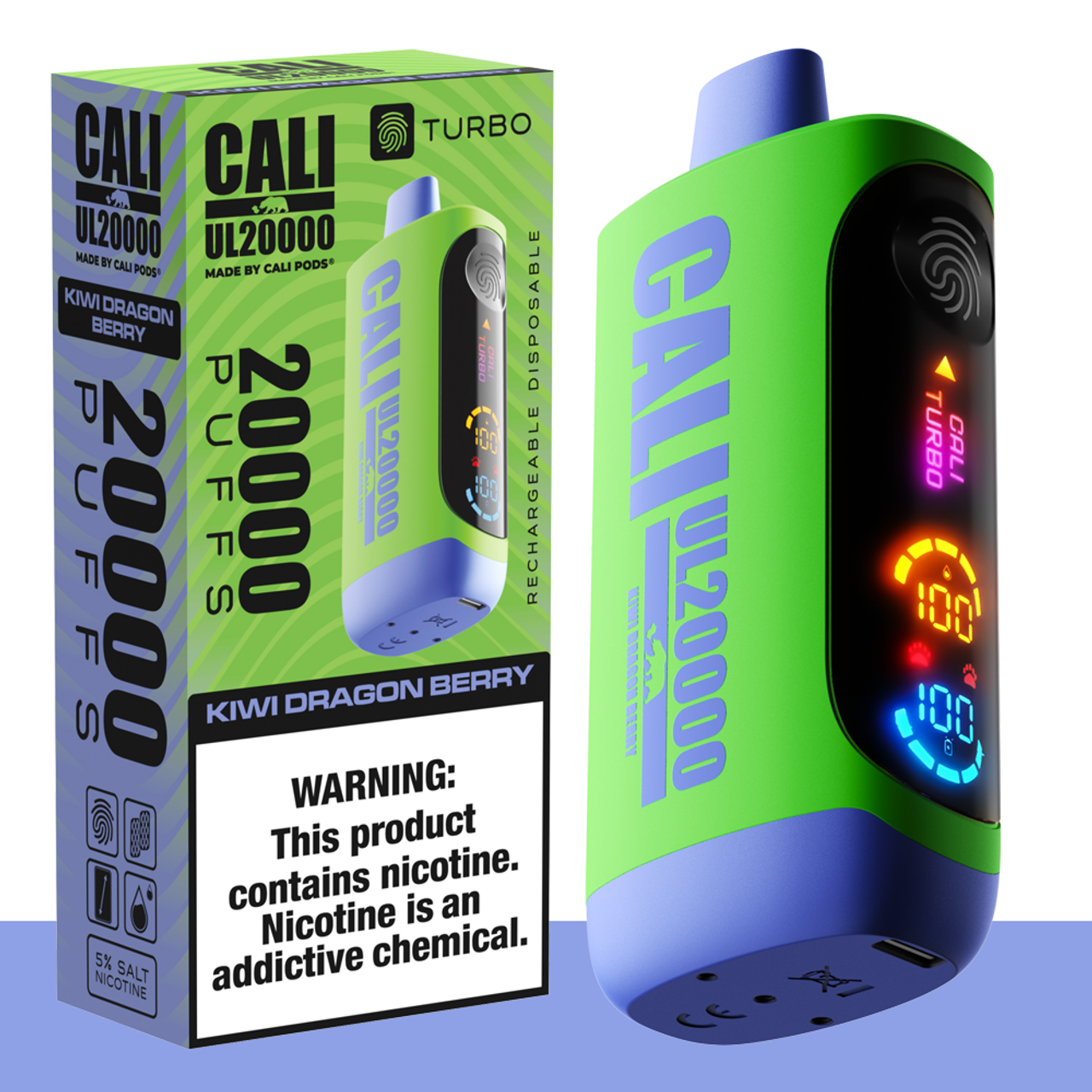 Cali Ultra 20k Turbo - Kiwi Dragon Berry image