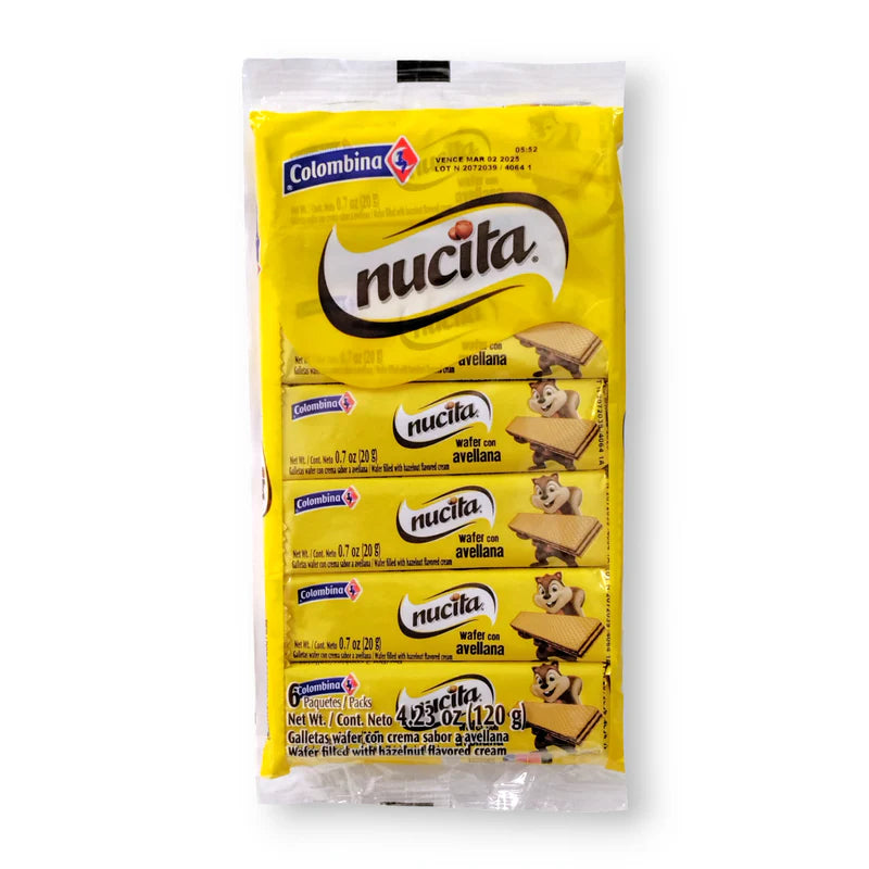Nucita Colombina Wafer Avellana 4.23oz image 1