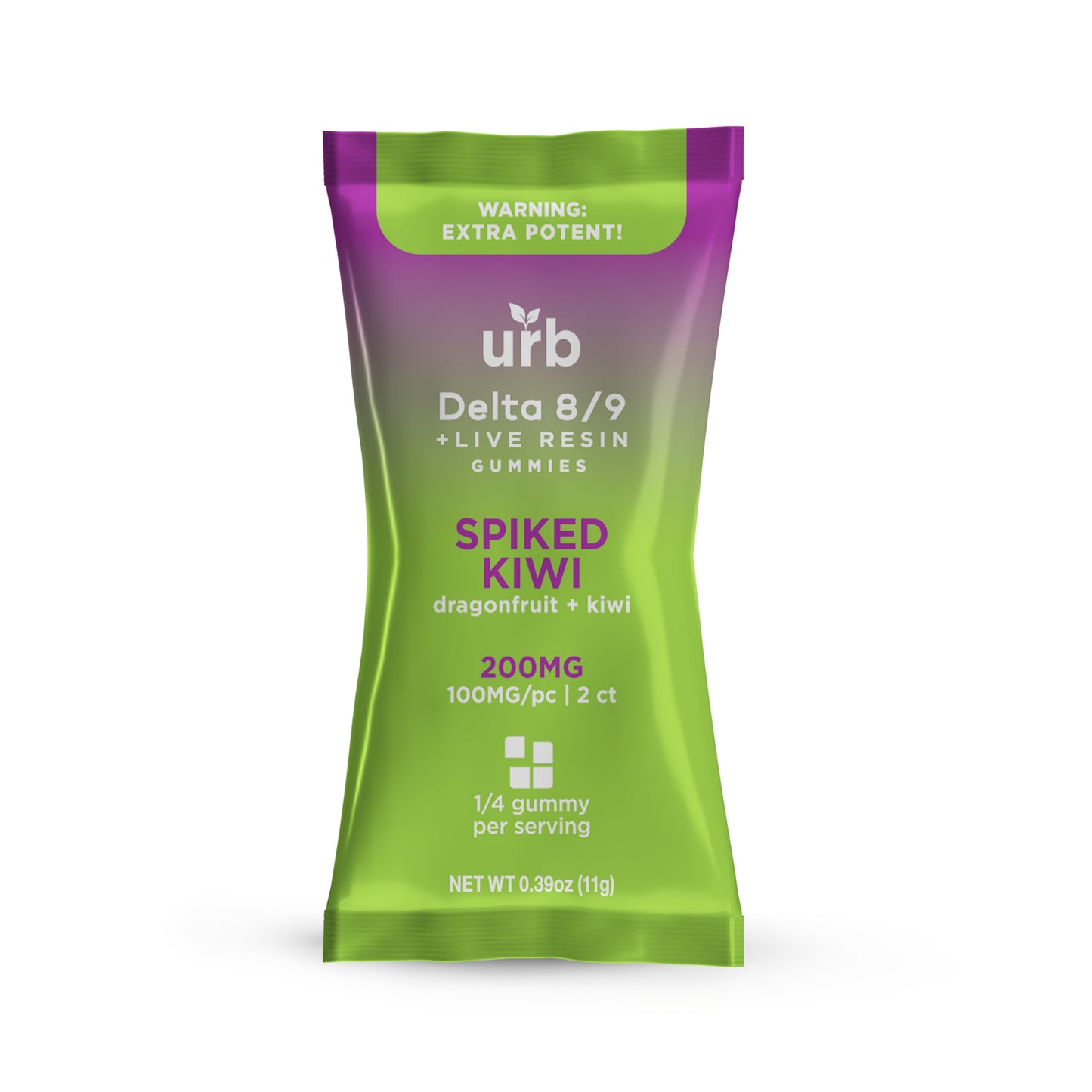 URB Live Resin 200mg Pouch - Spiked Kiwi image