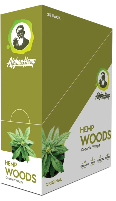 Afghan Hemp Wood Wraps - Natural image