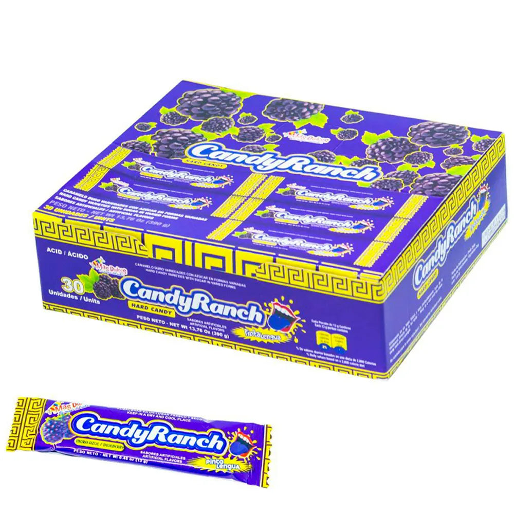 Candy Ranch Hard Candy Pinta Lengua .42oz - Blue Raspberry image