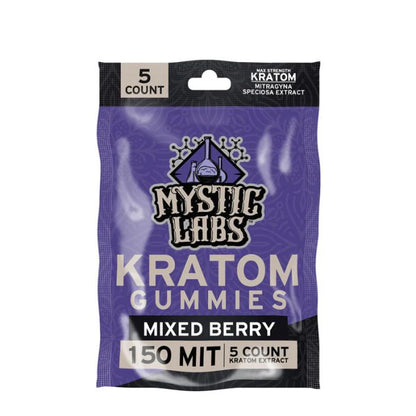 Mystic Labs Kratom Extract Gummies 150MIT 5ct image 2