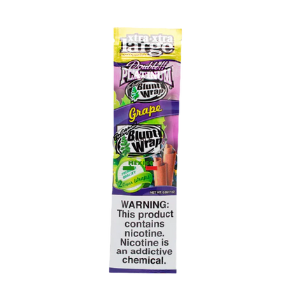 Double Platinum XXL Blunt Wrap Single Pouch - Grape image