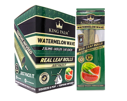King Palm Real Leaf Rolls 1.5G - Watermelon Wave, 1.5g image