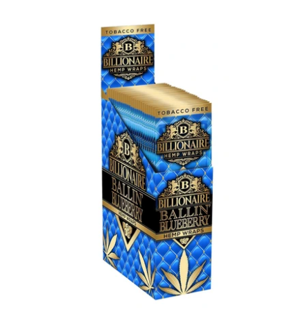 Billionaire Hemp Wraps 25ct - Ballin Blueberry image