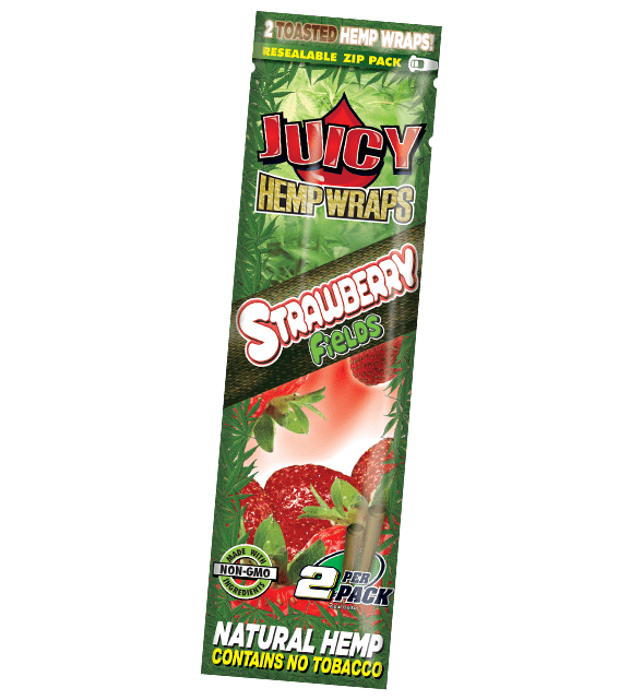 Juicy Hemp Wraps Single Pouch - Strawberry Fields image