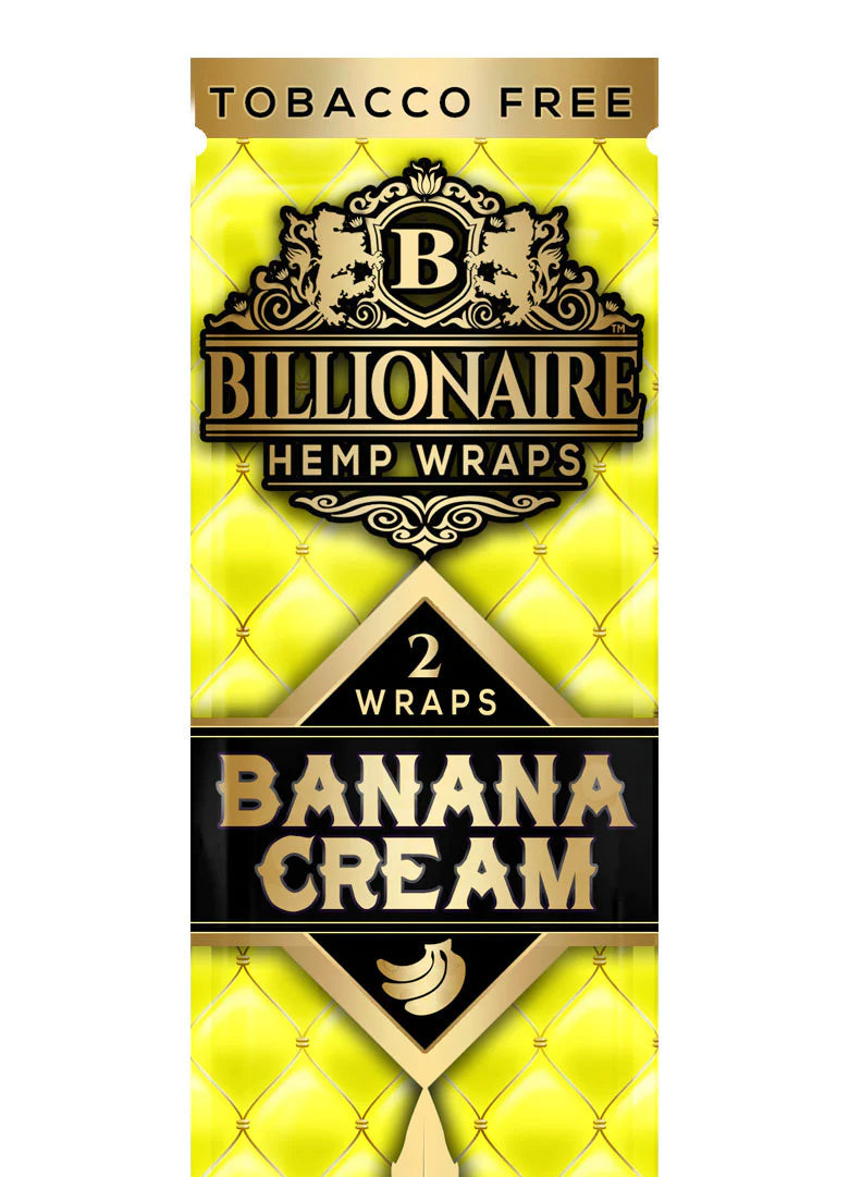 Billionaire Hemp Wraps Single Pouch - Banana Cream image