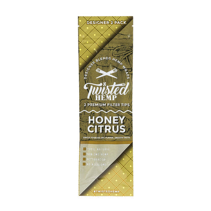 Twisted Hemp Wrap Premium Single Pouch - Organic Honey Citrus image