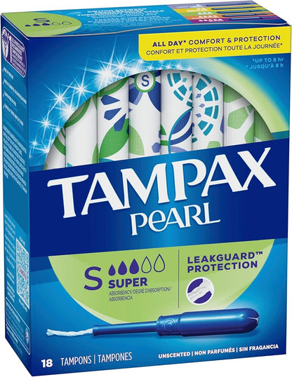 Tampax Pearl Super 18 tampons image 0