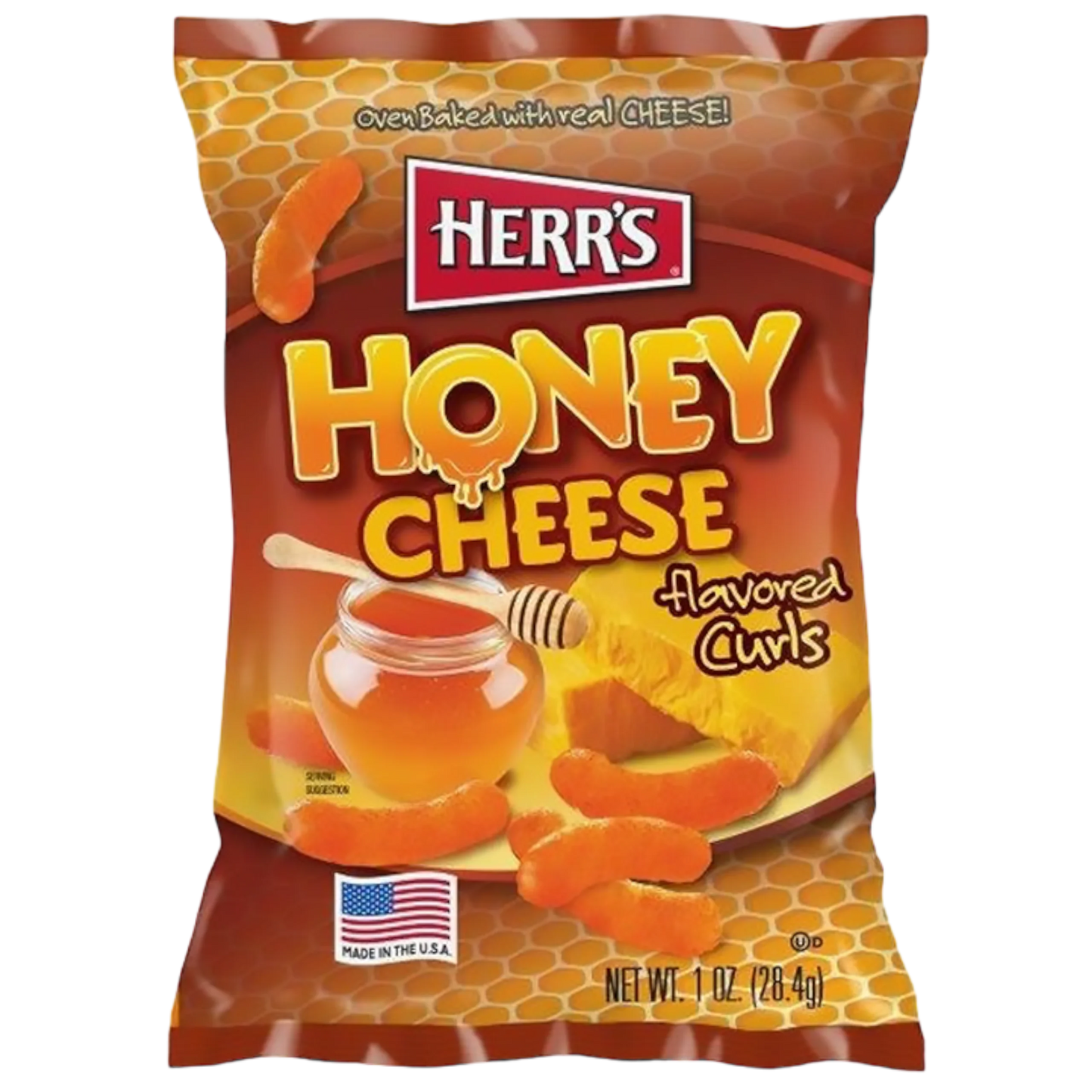 Herr's Honey Cheese Curls 1oz image 1