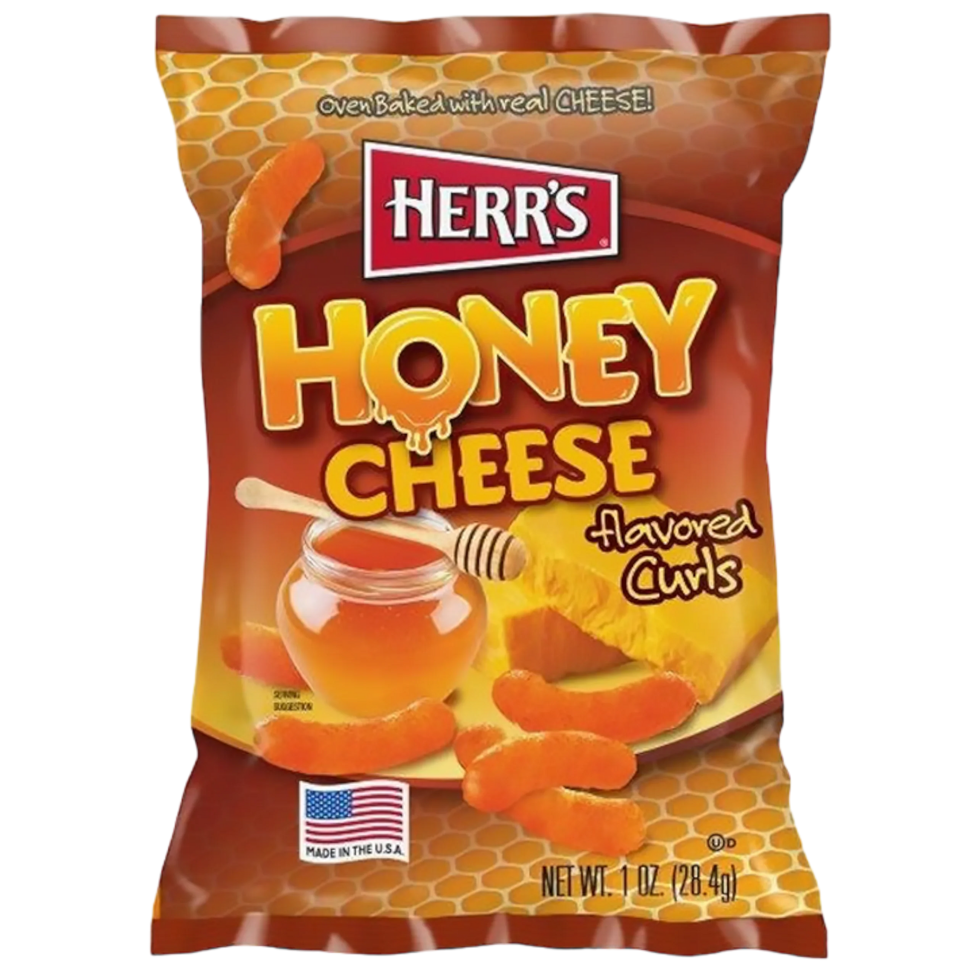 Herr's Honey Cheese Curls 1oz image 1