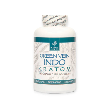 Whole Herbs Kratom 150g 250 caps - Green Vein Indo image