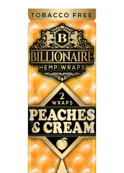 Billionaire Hemp Wraps Single Pouch - Peaches & Cream image