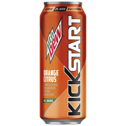 Mountain Dew Kickstart Orange Citrus 16oz image 1