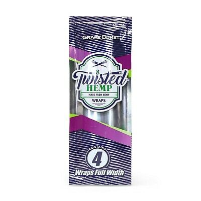 Twisted Hemp Wraps Designer Blends 25ct - Grape Burst image