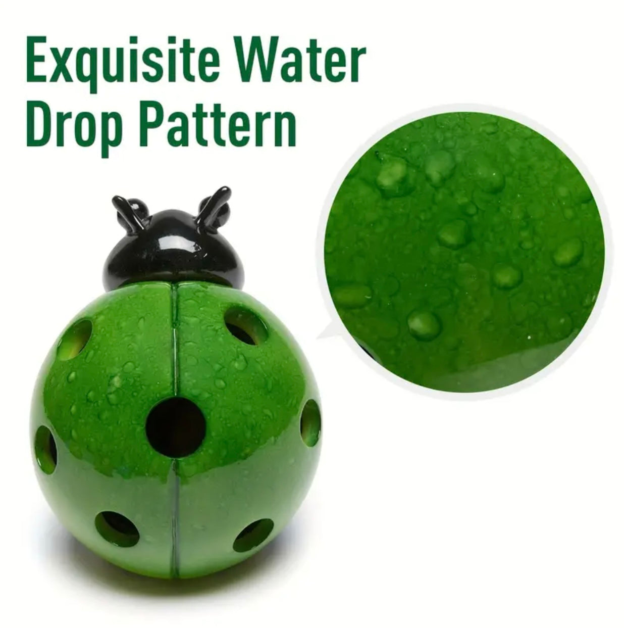 Green LadyBug Ceramic image 1