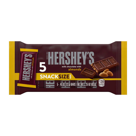 Hershey's Milk Chocolate With Almonds 5ct Snack Pack 3oz image 0