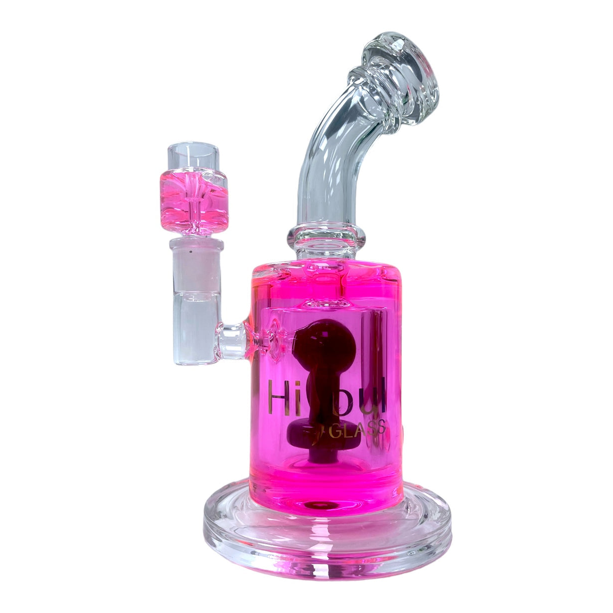 HiSoul Bent Neck Freezable Glass 9" - Pink image