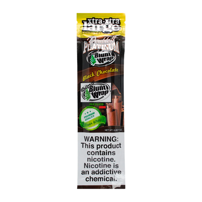 Double Platinum XXL Blunt Wrap Single Pouch - Black Chocolate image