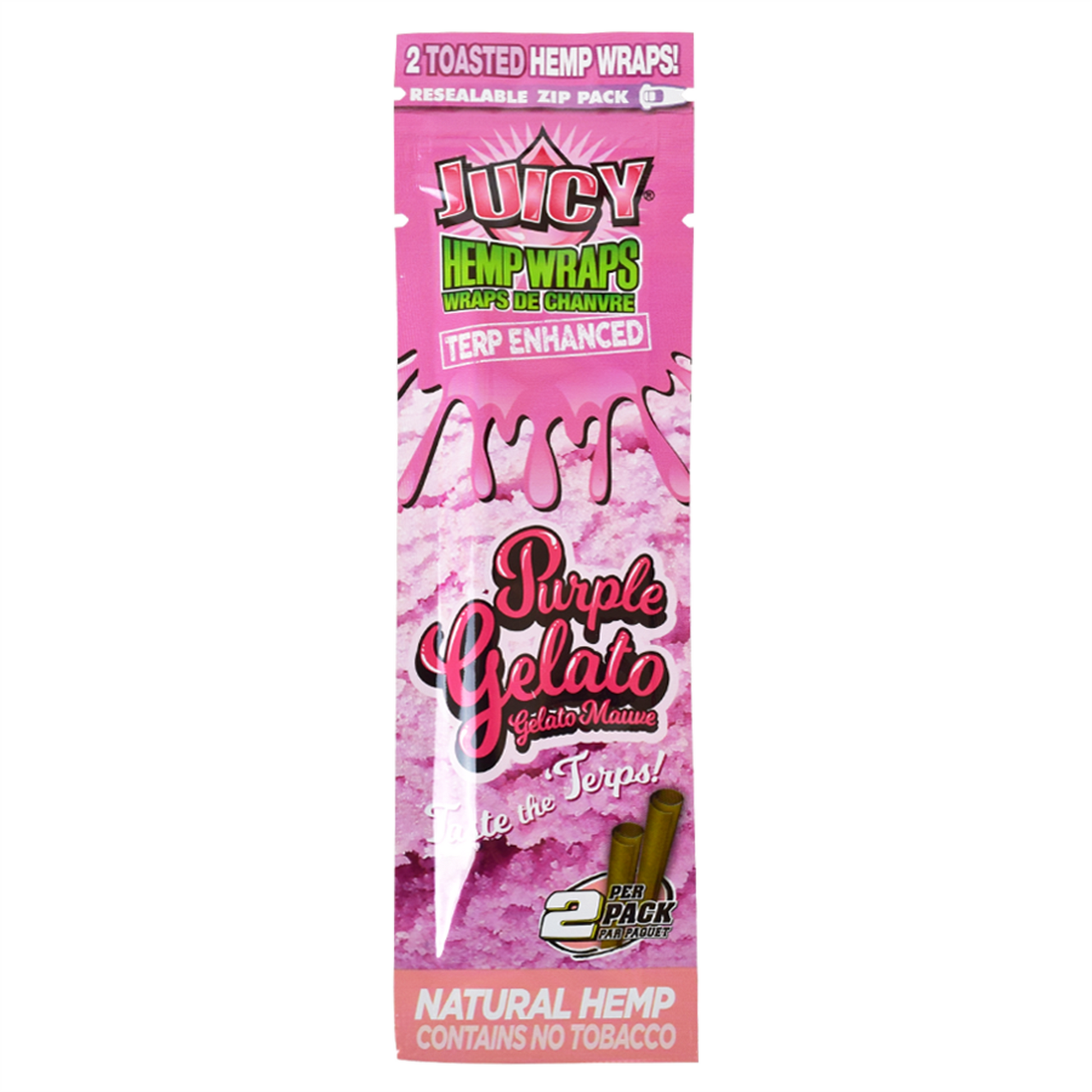 Juicy Hemp Wraps Single Pouch - Purple Gelato image