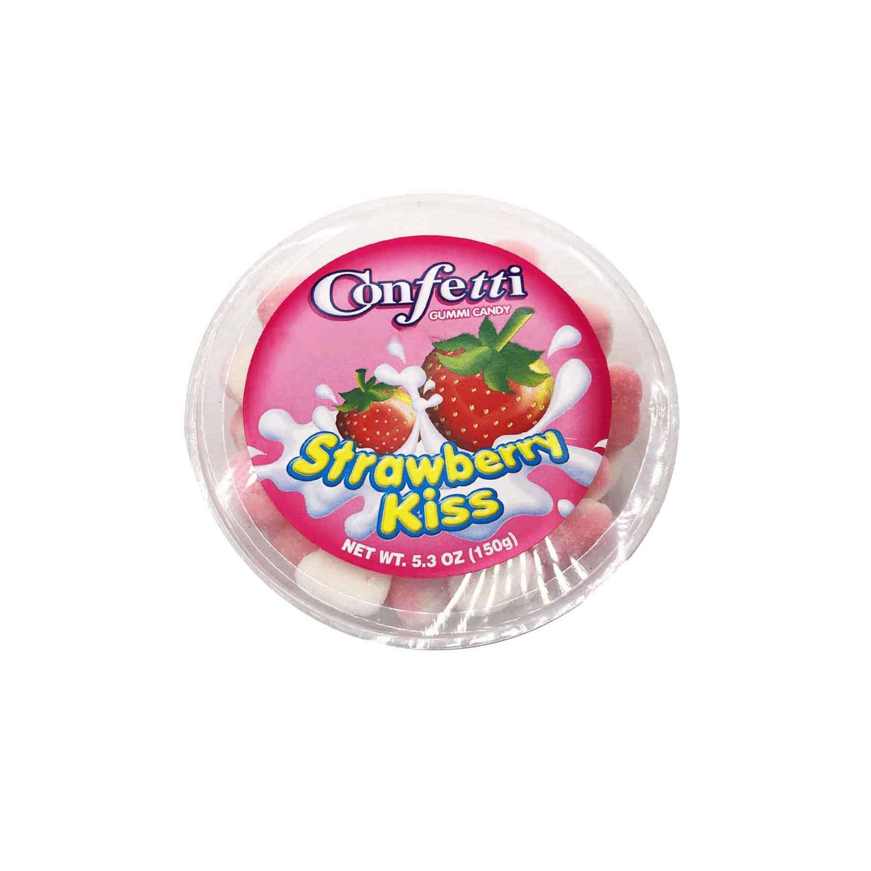 Confetti Gummi Candy 5.3oz - Strawberry Kiss image
