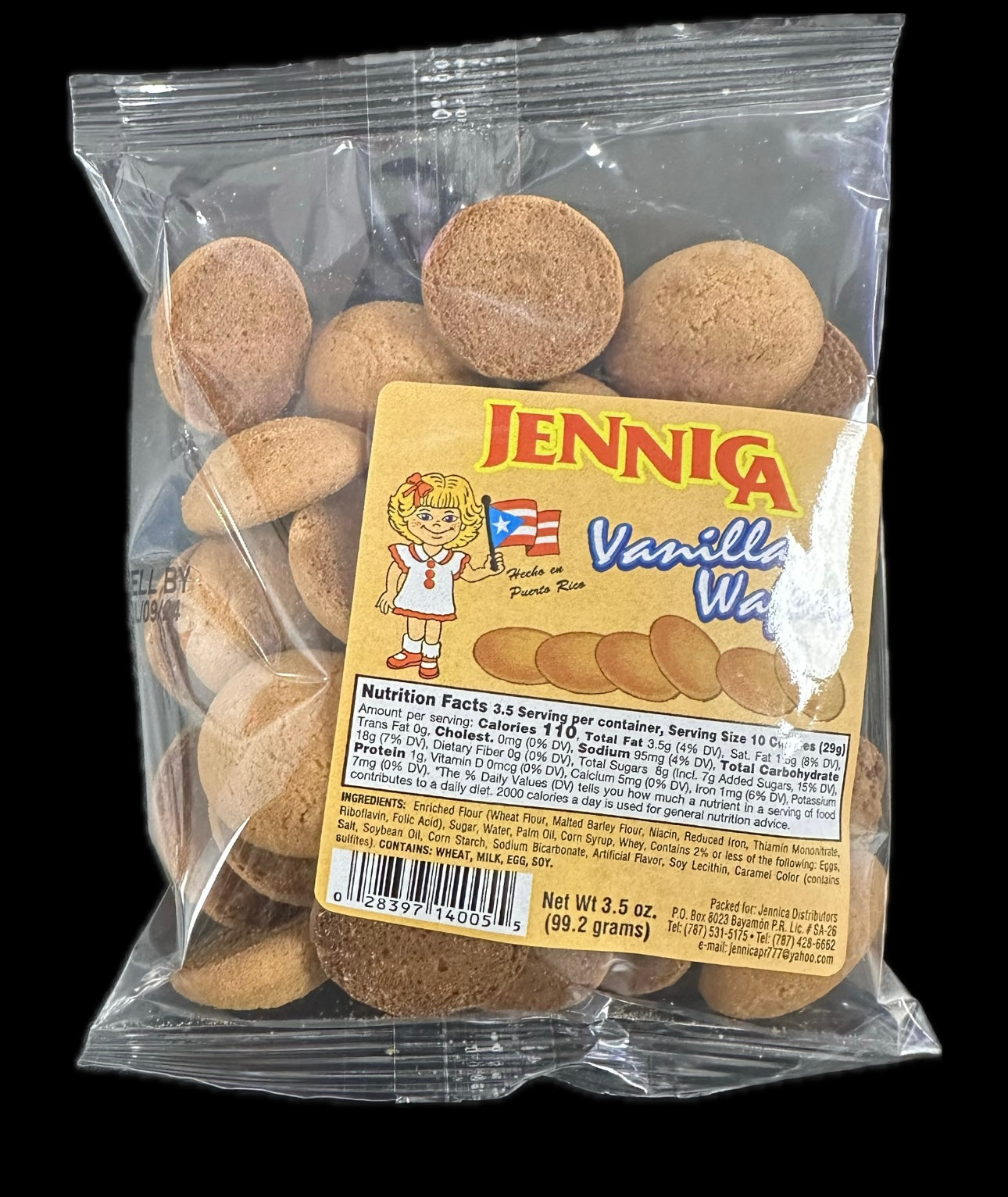 Jennica Vanilla Wafer 3.5oz image 1