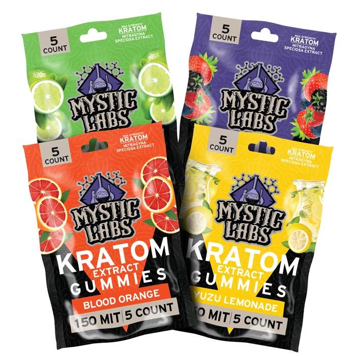 Mystic Labs Kratom Extract Gummies 150MIT 5ct image 1
