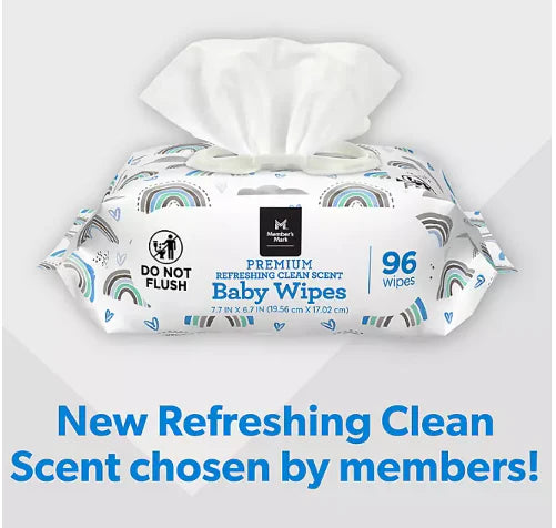 Member's Mark Baby Wipes Refreshing Scent 96wipes image 0