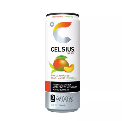 Celsius 12oz Live Fit - Peach Mango Green Tea image