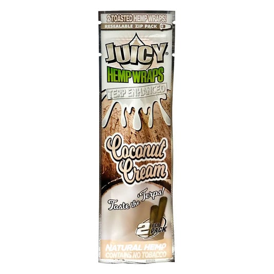 Juicy Hemp Wraps Single Pouch - Coconut Cream image