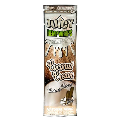 Juicy Hemp Wraps Single Pouch - Coconut Cream image