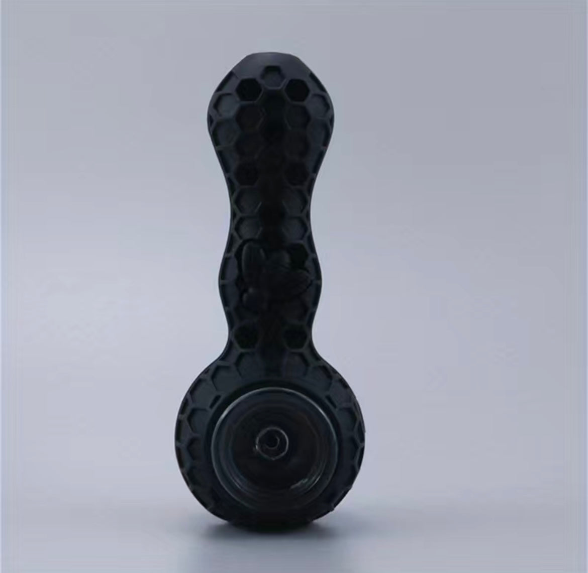 HoneyBee Silicone Hand Pipe - Black image