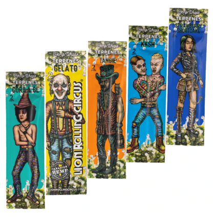 Lion Rolling Circus Hemp Wraps Single Pouch image 0