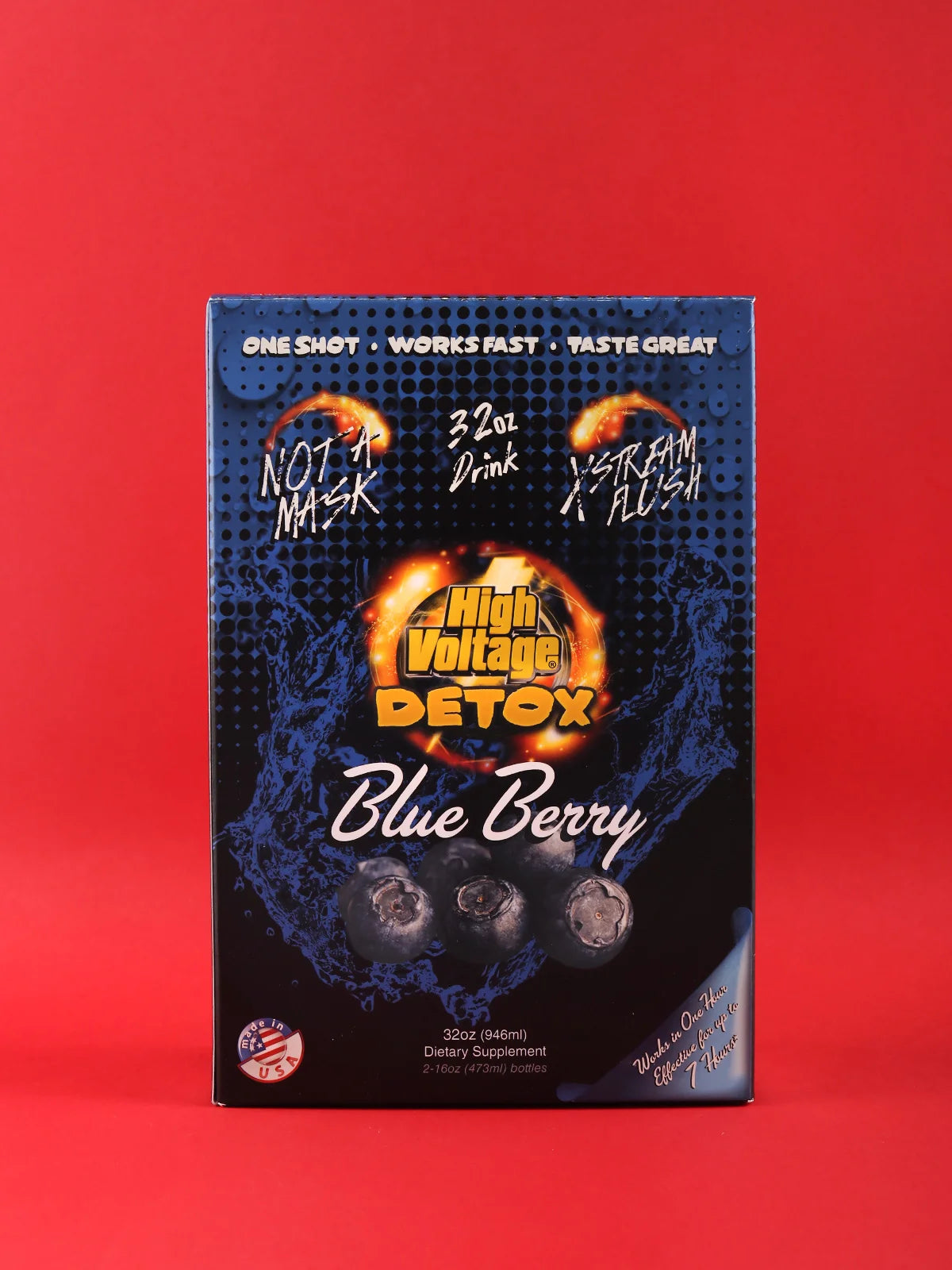 High Voltage Detox Drink 32oz - Blue Berry image