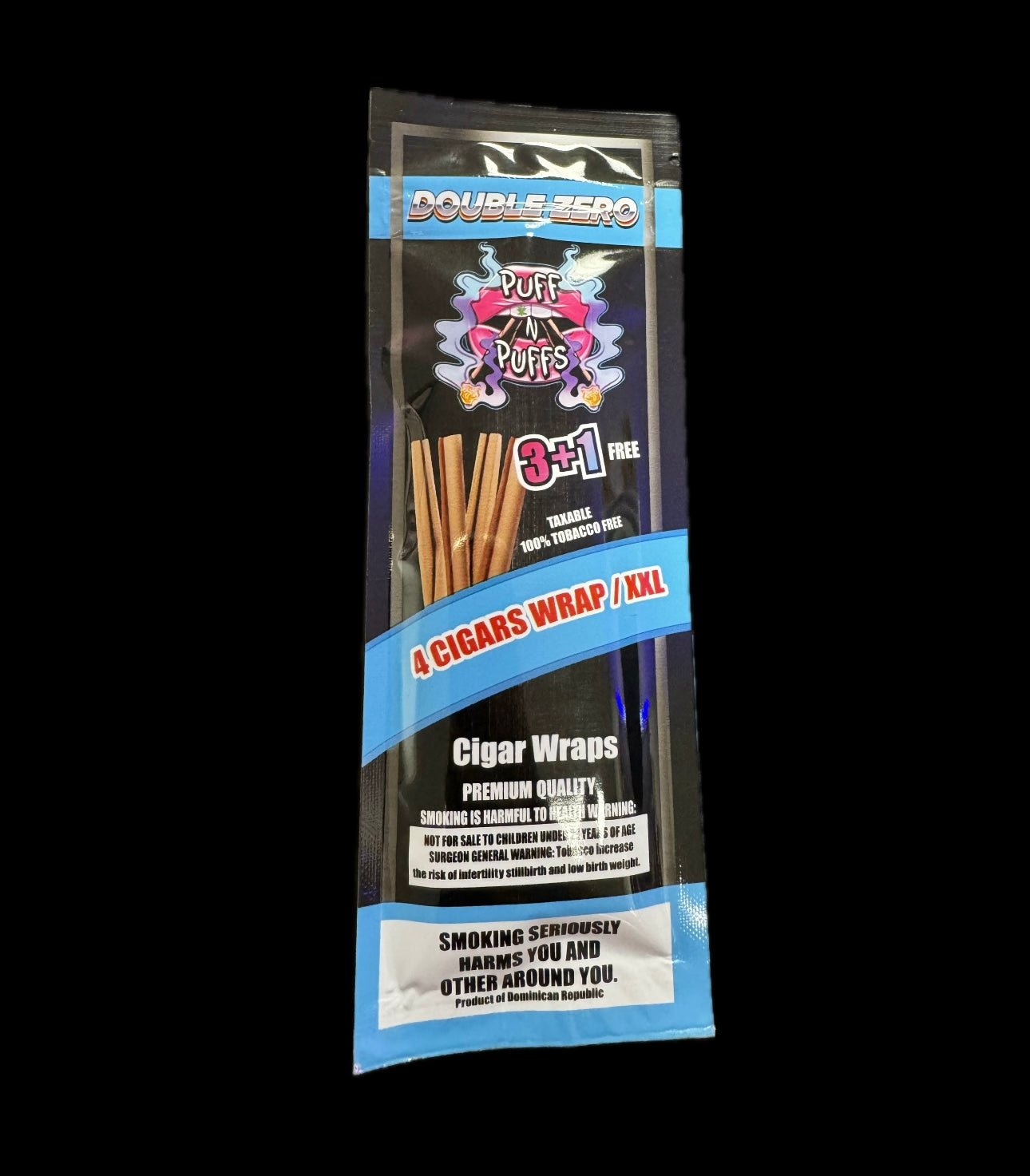 Puff N Puffs Hemp Wraps Single Pouch - Zero image