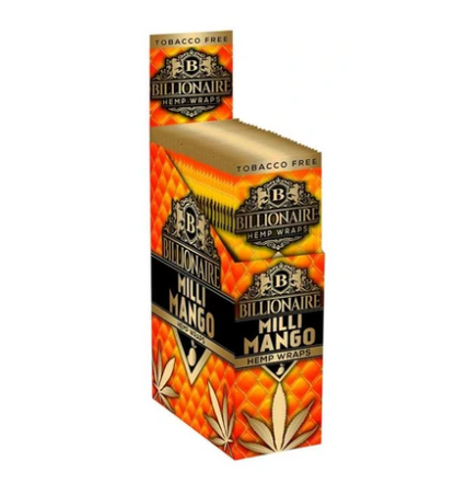 Billionaire Hemp Wraps 25ct - Milli Mango image