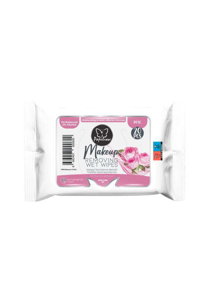 Makeup Papilion Removing Wet Wipes 20pcs image 1