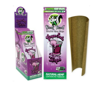 Juicy Hemp Wraps Single Pouch - Skunk Brand Grape Soda image