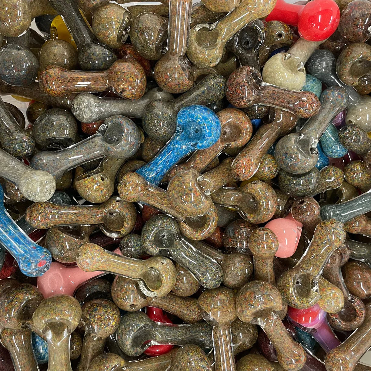 3.5" Color Frit Glass Assorted image 1