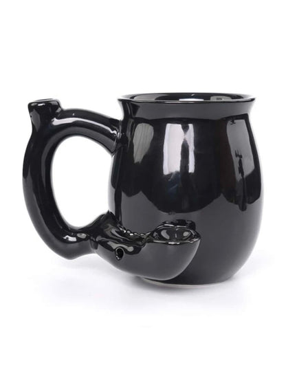 Cup Design Hand Pipe - Black image