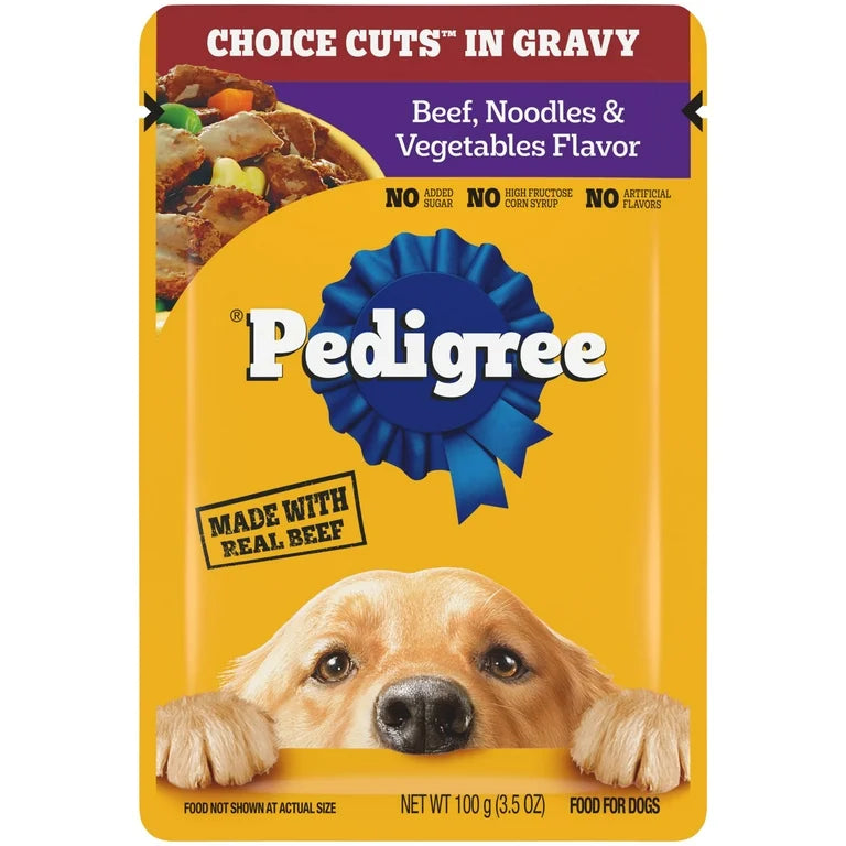 Pedigree Choice Cuts 3.5oz Dog Food - Beef Noodles Vegetables image
