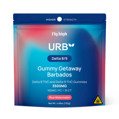 Urb Live Resin Gummies 3500mg - Blue Watermelon image