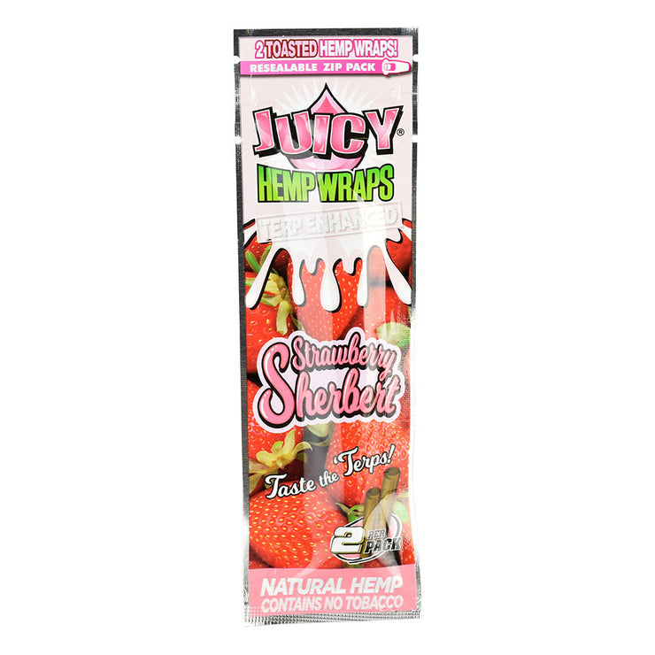 Juicy Hemp Wraps Single Pouch - Strawberry Sherbert image