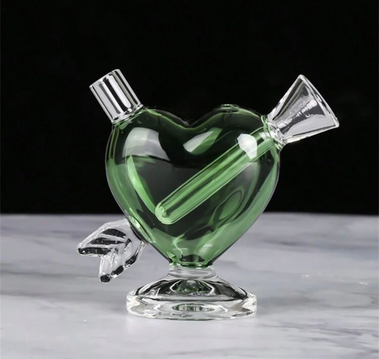 Heart in Heart  Small - Green image