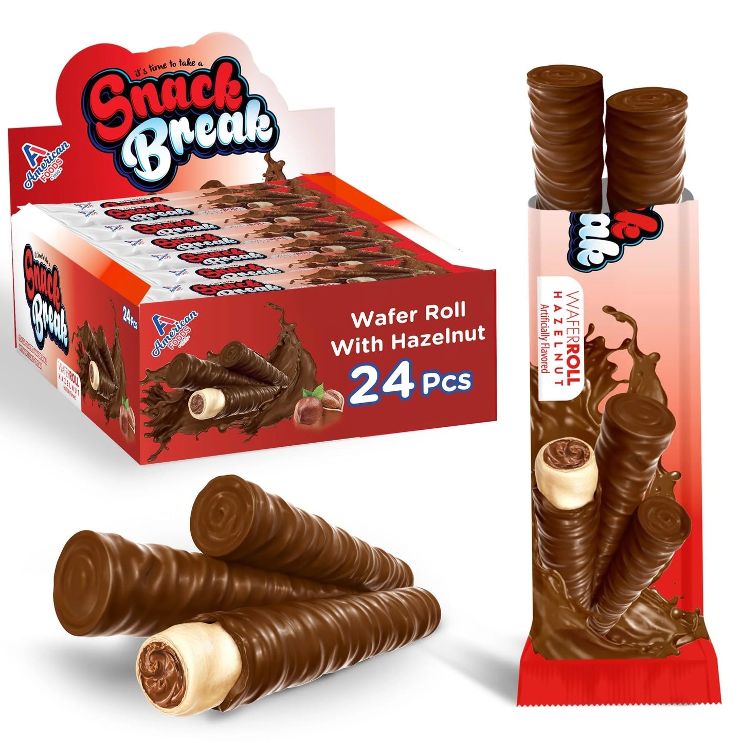 Snack Break Wafer Roll .63oz - Hazelnut image
