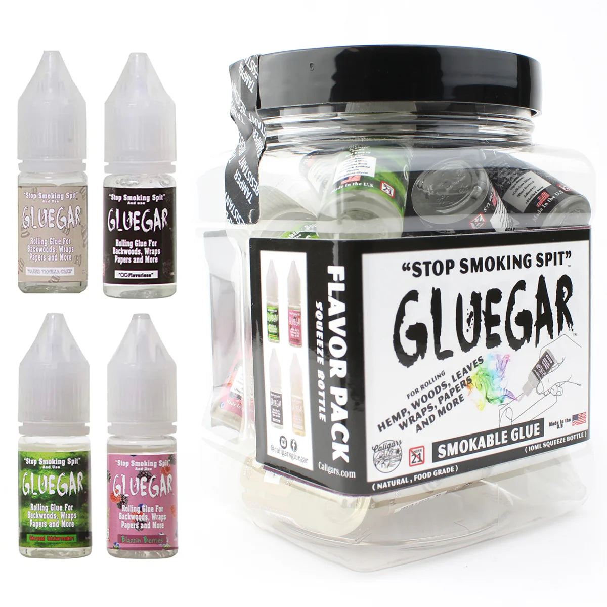 GlueGar Flavors Squeeze Bottle 10ml - Blazzin Berries image