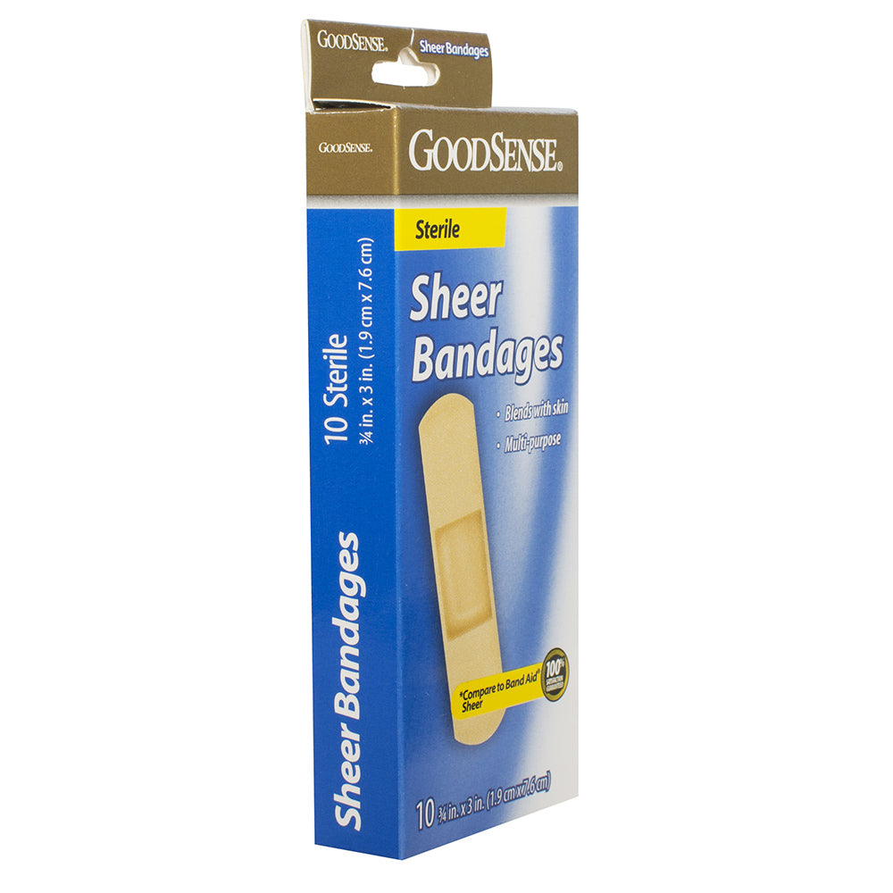 GoodSense Sheer Bandages 10ct One Size image 0