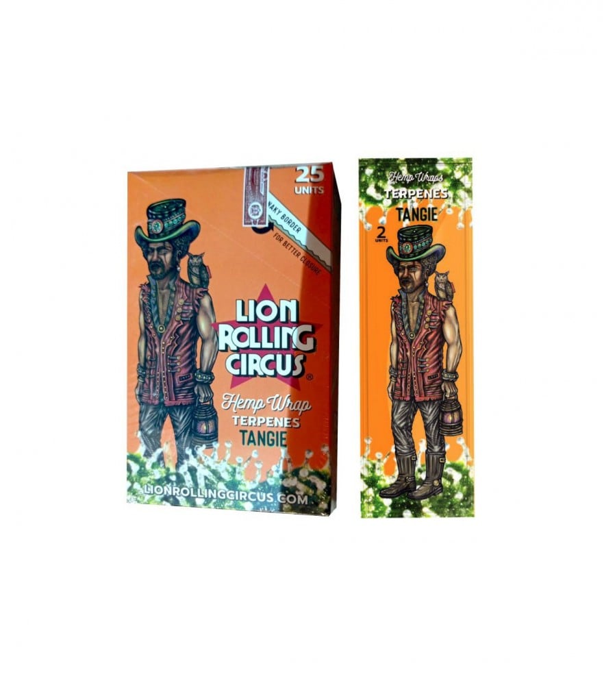 Lion Rolling Circus Hemp Wraps Single Pouch - Tangie image