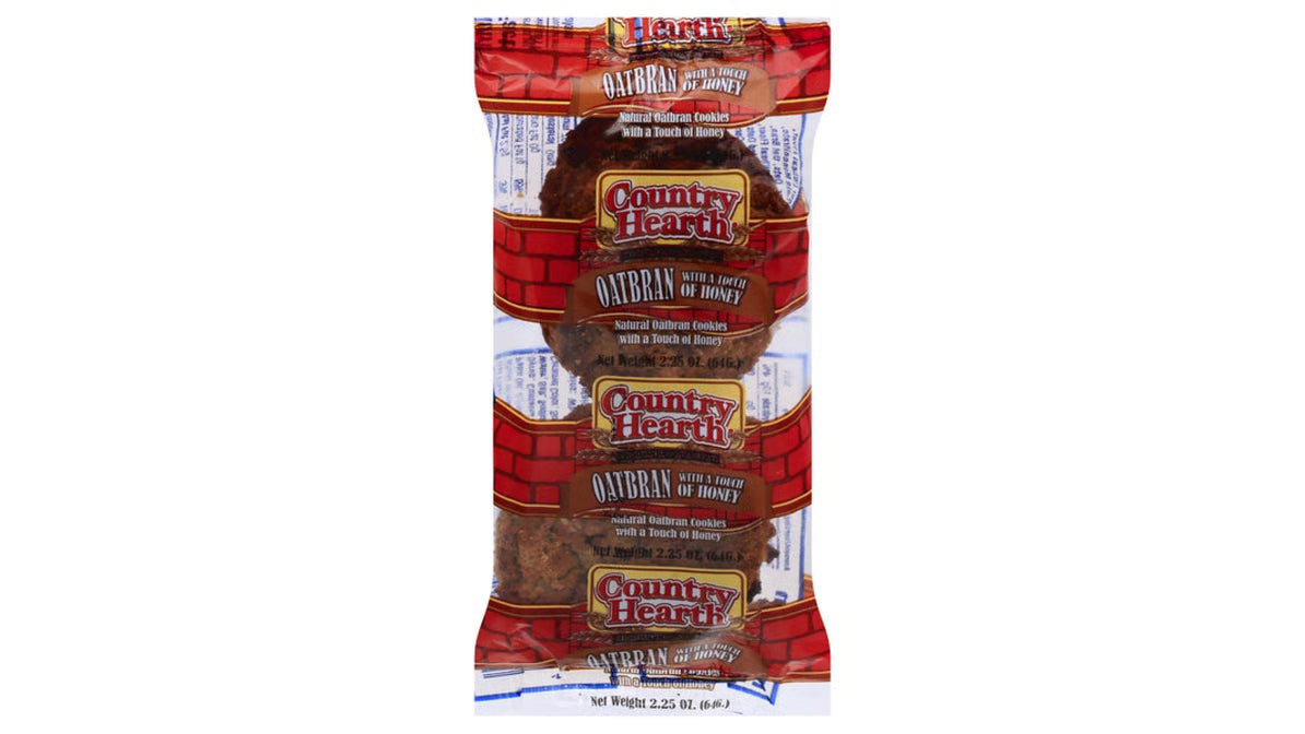 Country Hearth Oatbran Cookies 2.25oz image 0
